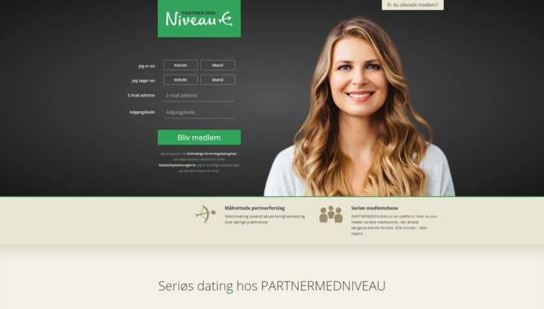PartnerMedNiveau - Seriøs datingside