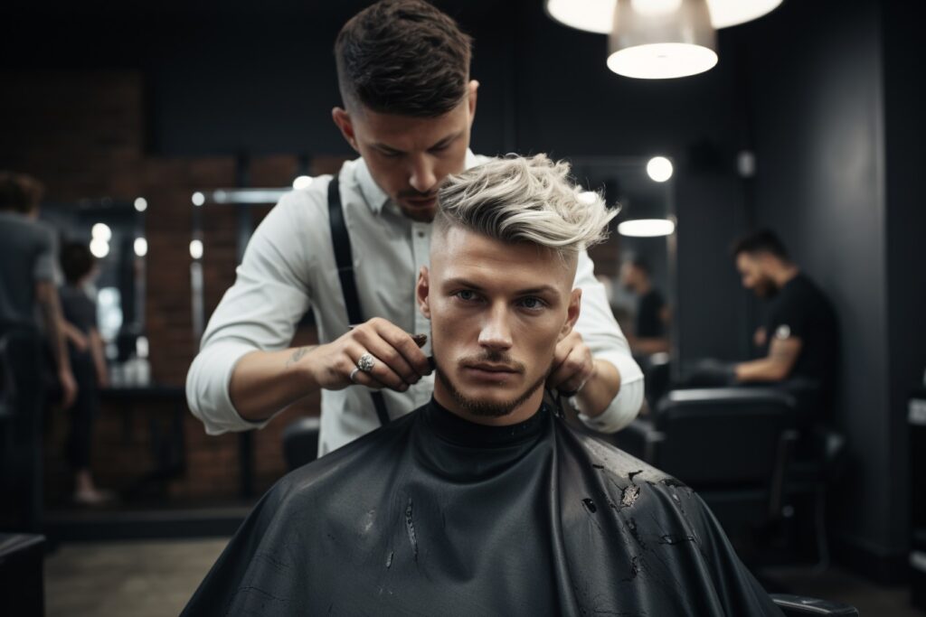 25-årig mand ved frisøren