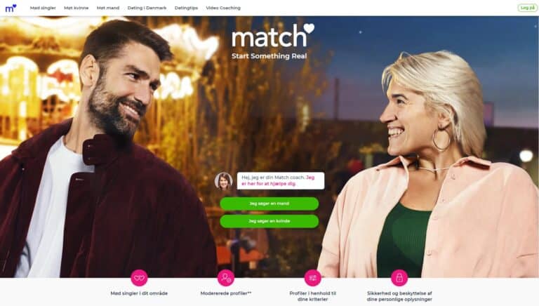 Screenshot af Match.com