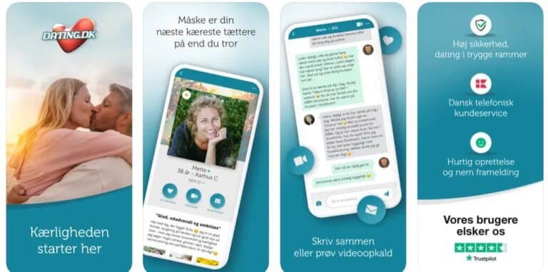 Dating.dk app screenshots