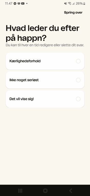 Hvad søger du på happn