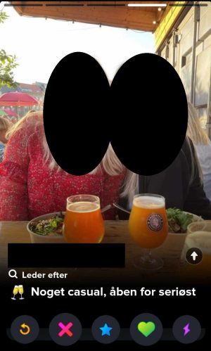 Tinder bruger søger noget casual