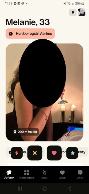 Udforsk funktion på happn